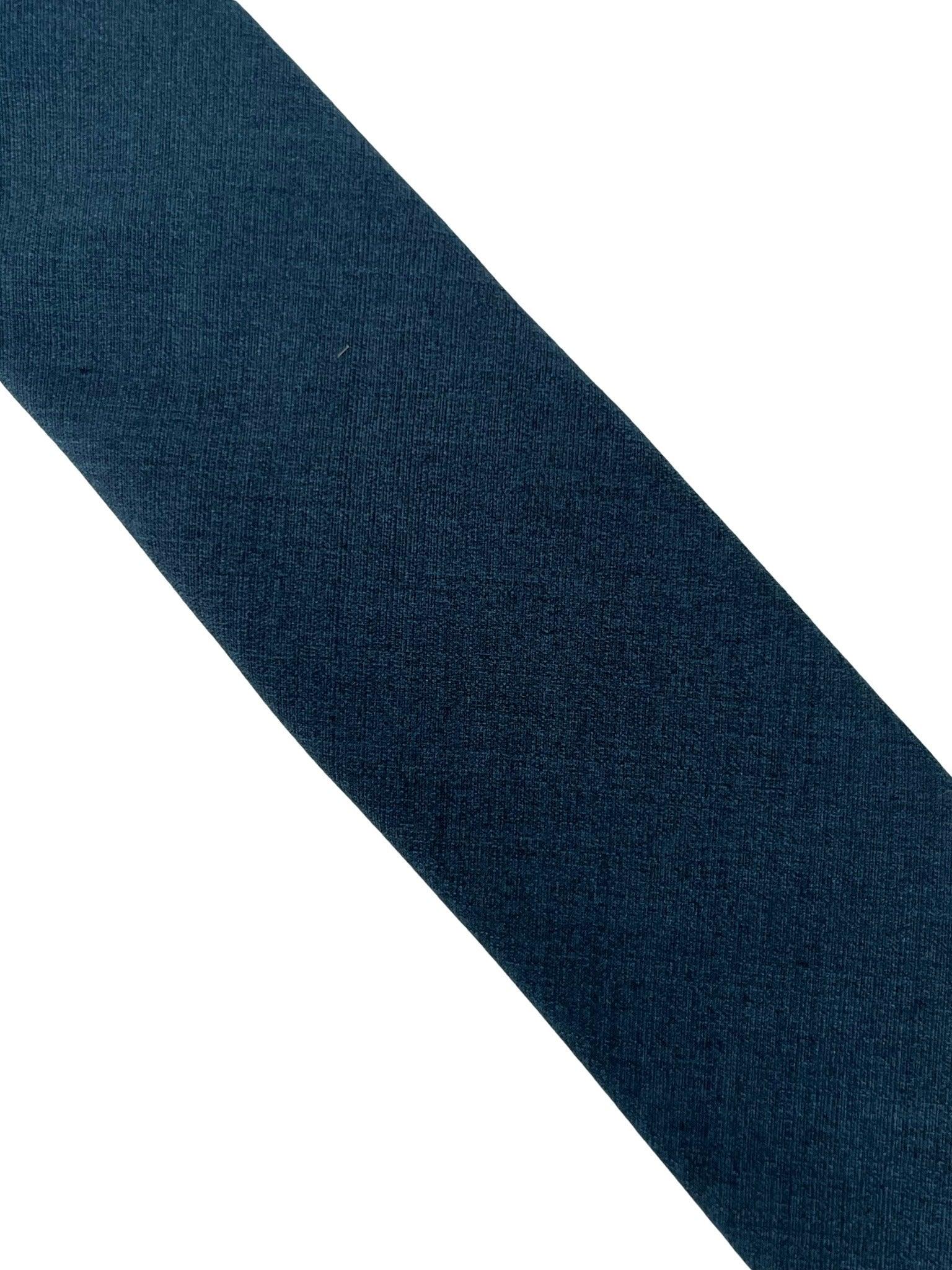 dark navy blue bamboo tie - Image 2