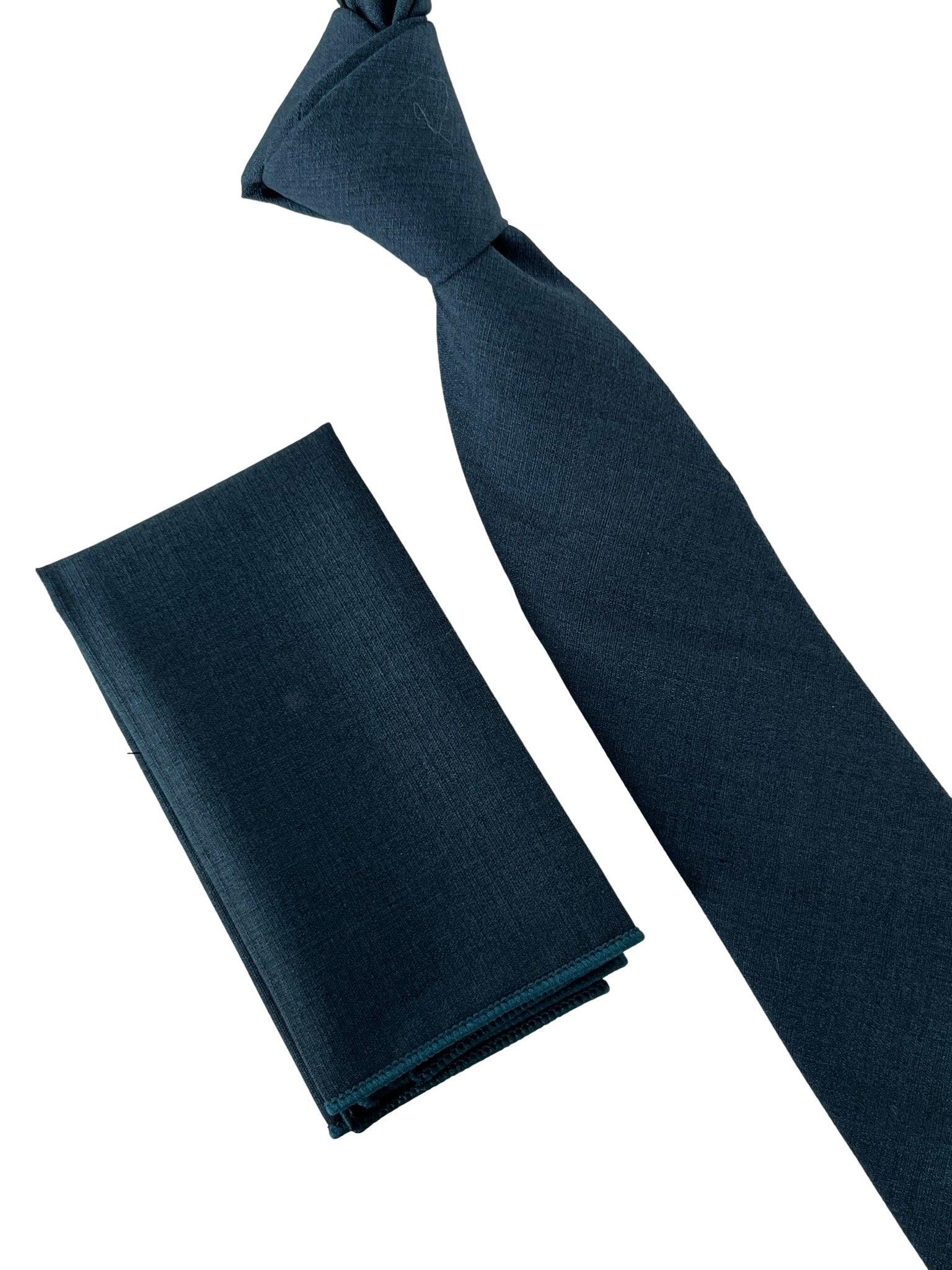 dark navy blue bamboo tie - Image 6