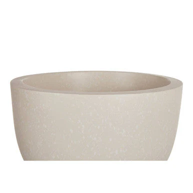Darnell Small White Finish Rounded Planter - Image 4