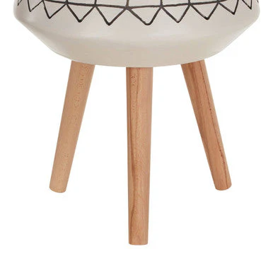 Darnell White And Black Large Planter - Image 4