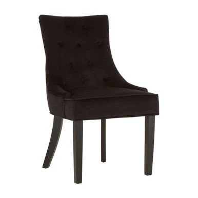 Daxton Black Velvet Dining Chair - Image 4