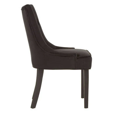 Daxton Black Velvet Dining Chair - Image 6