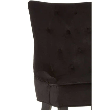 Daxton Black Velvet Dining Chair - Image 8