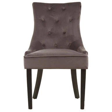 Daxton Storm Grey Velvet Dining Chair - Image 2
