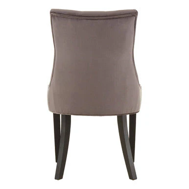 Daxton Storm Grey Velvet Dining Chair - Image 8