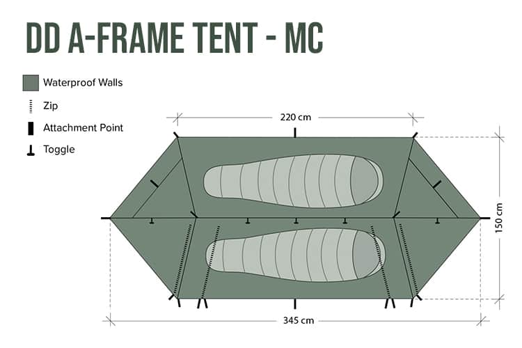 DD Hammocks A-Frame Tent - Multicamo - Image 6
