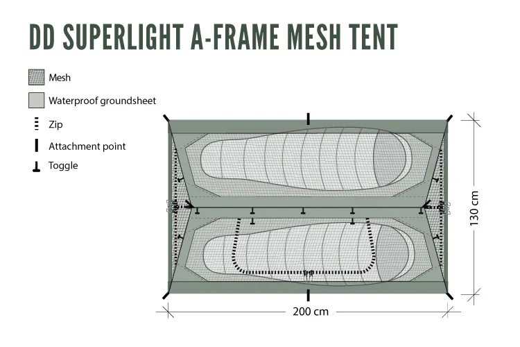 DD Superlight A-Frame Mesh Tent - Image 4