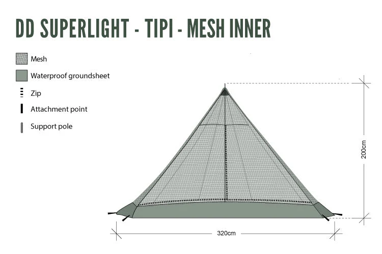 DD SuperLight - Tipi - Mesh Inner - Image 4