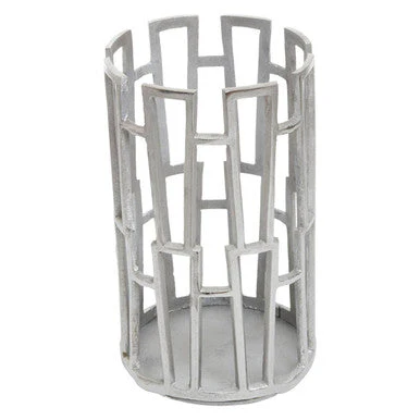 Delphi Large Silver Finish Candle Holder - Image 3