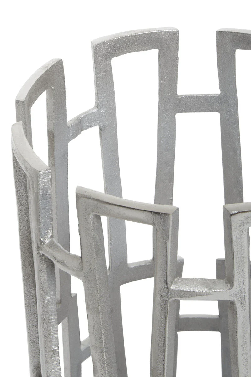 Delphi Large Silver Finish Candle Holder - Image 5