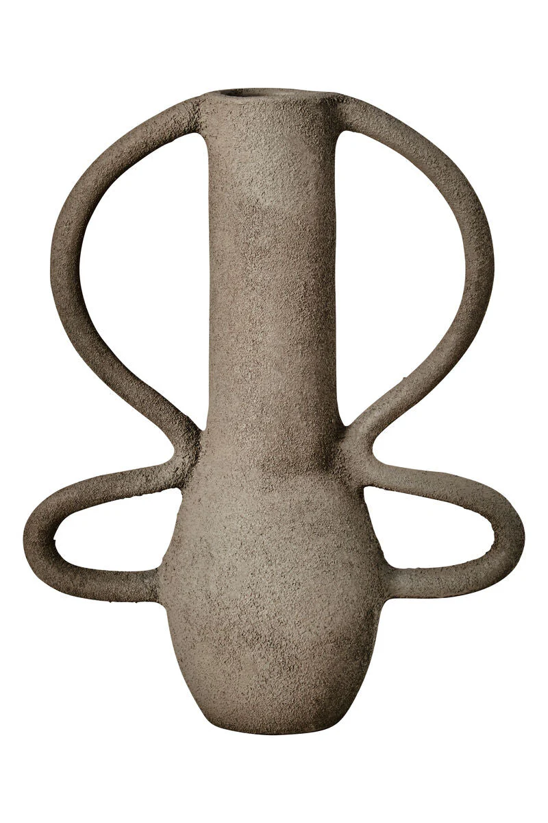 Deriva Small Textured Grey Vase - Image 2