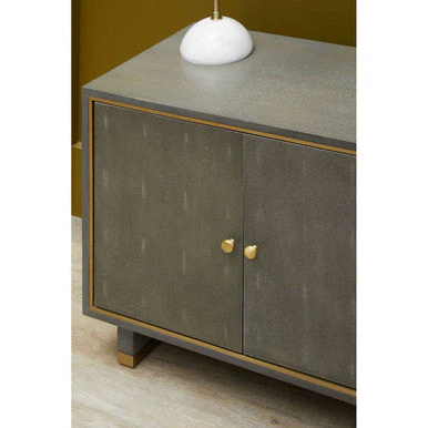 Deskey Grey Shagreen Effect Media Unit - Image 10