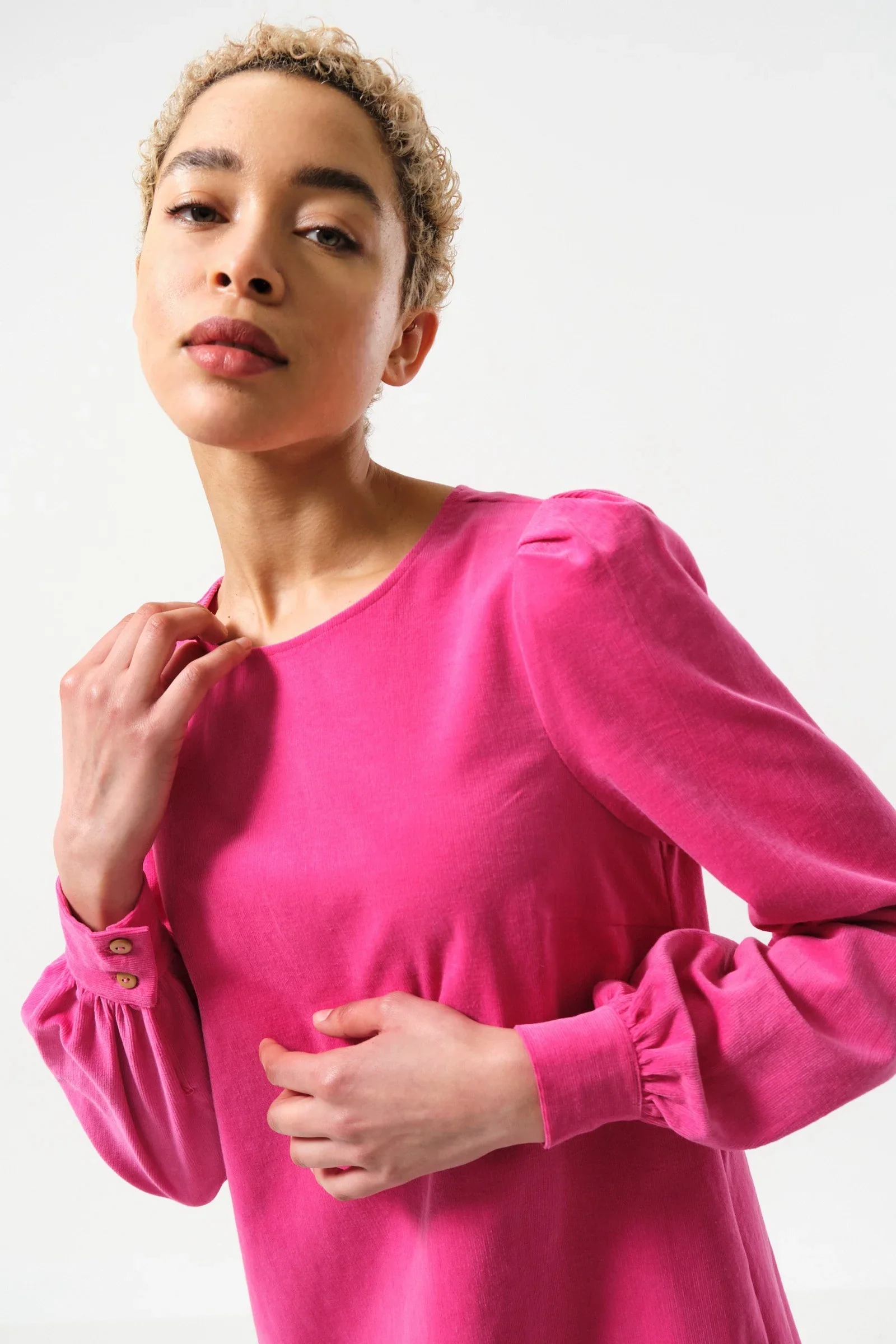 Didee Baby Cord Mini Dress - Pink - Image 3