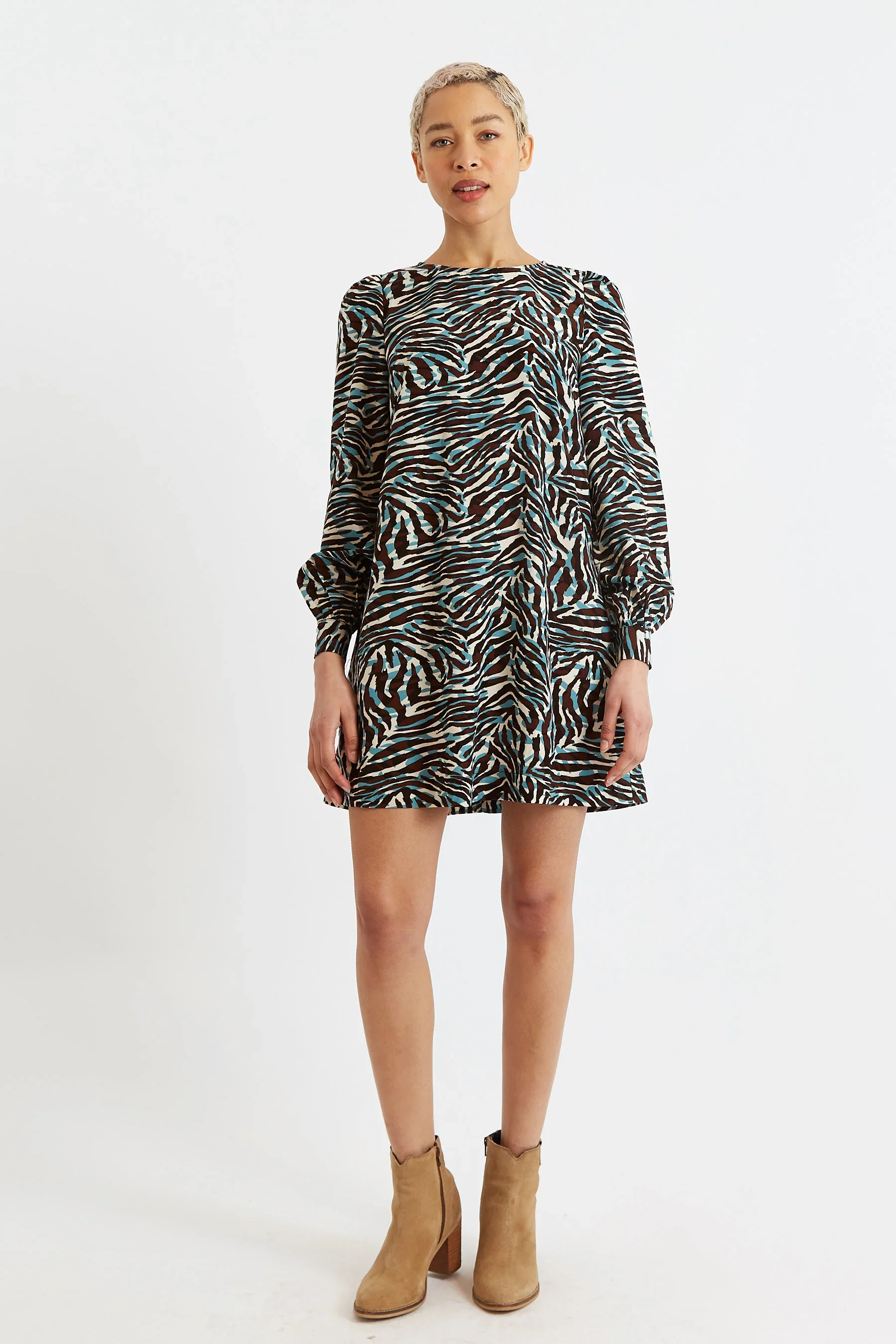 Didee Roar Print Long Sleeve Mini Dress - Image 4