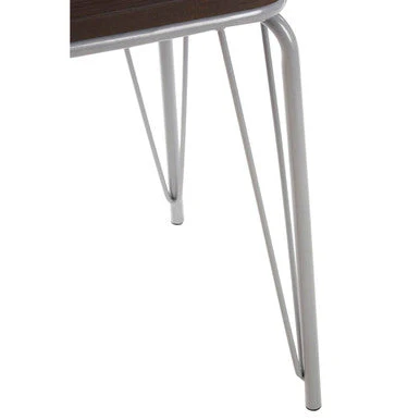 District Grey Metal And Elm Small Wood Stool - Image 7