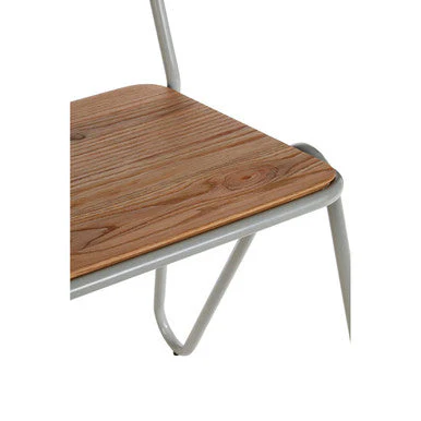 District Grey Metal And Elm Wood Chair - Image 8