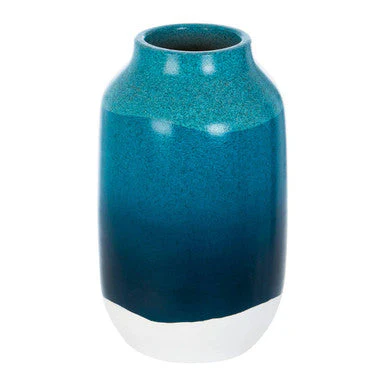 Domo Blue And White Earthenware Vase - Image 3