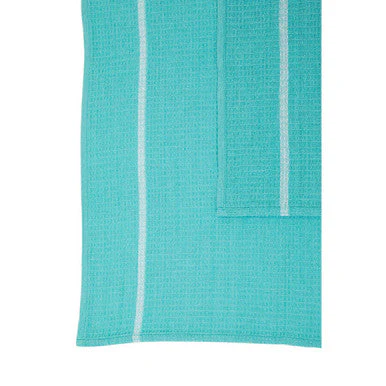 Doro Set Of 3 Green and White Waffle Tea Towels - Image 6