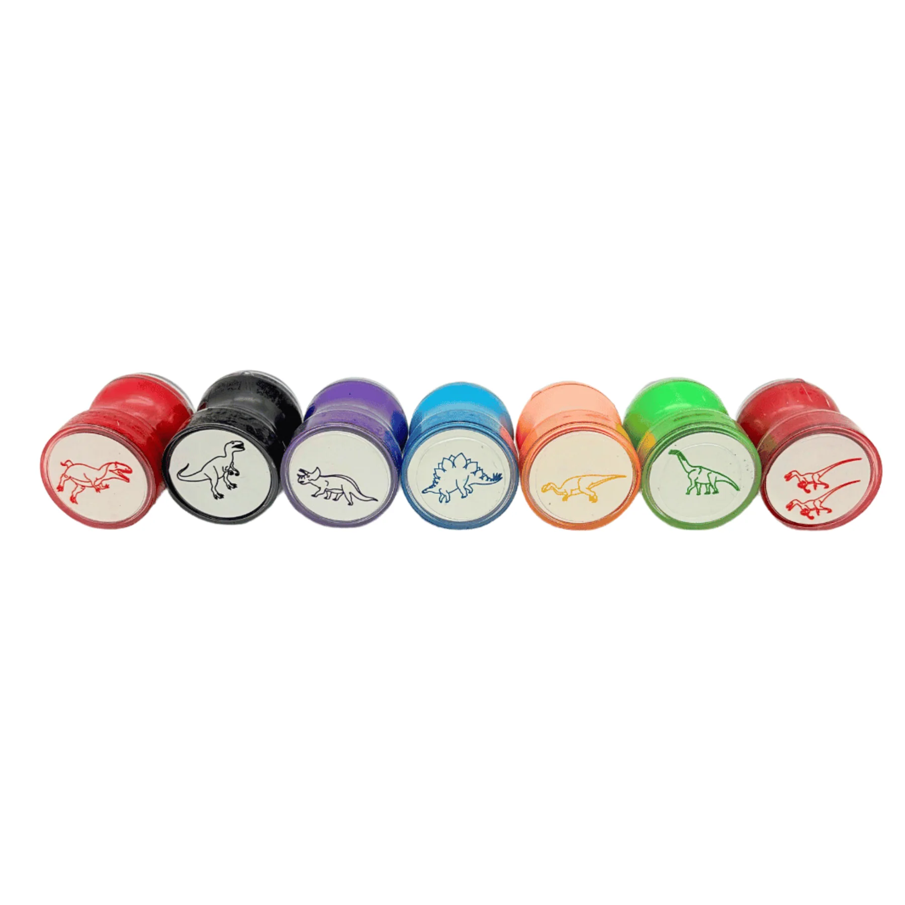 Double Sided Self Inking Dinosaur Stamper with Roller (single) - Image 4