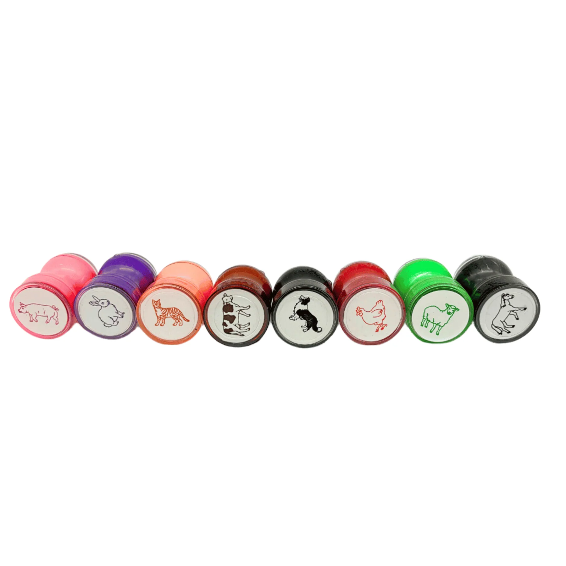 Double Sided Self Inking Farm Animal Stamper with Roller (single) - Image 3