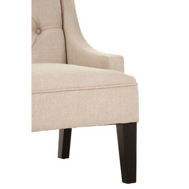 Doucet High Back Natural Linen Bench - Image 7