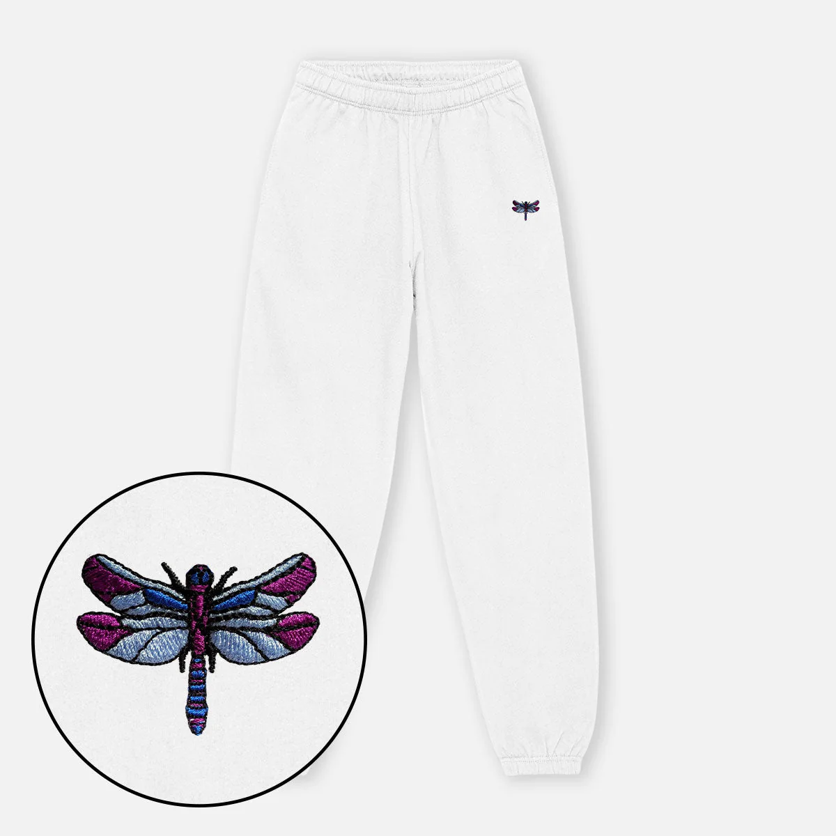 Dragonfly Embroidered Joggers (Unisex)