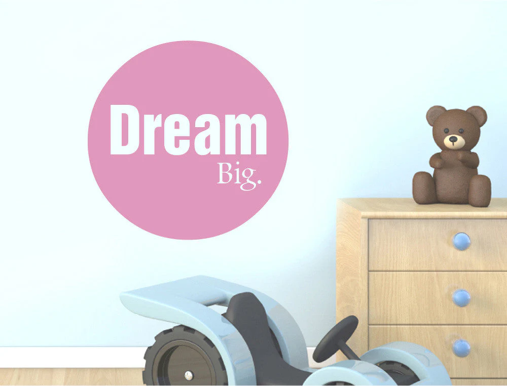 Dream Big Quote Wall Sticker - Image 5