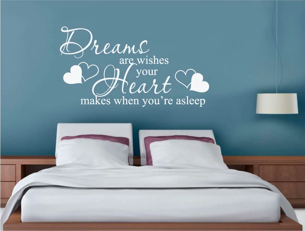 Dreams Are Wishes Wall Sticker Quote – Inspirational Bedroom Decor - Image 4