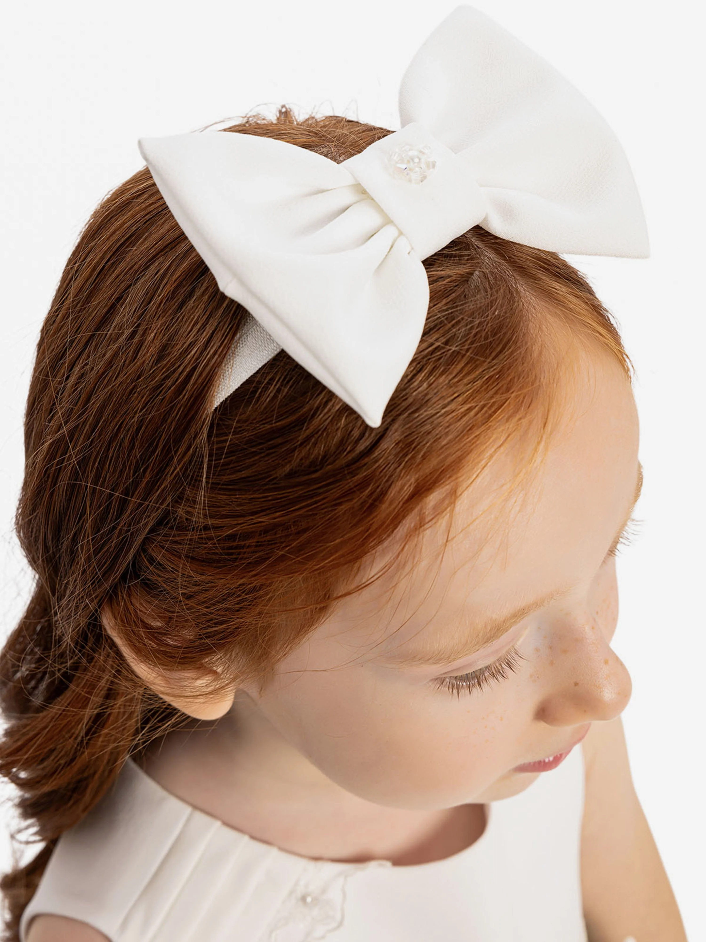 Dress & Fleur Baby Girls Dress with Headband in Green - Image 5