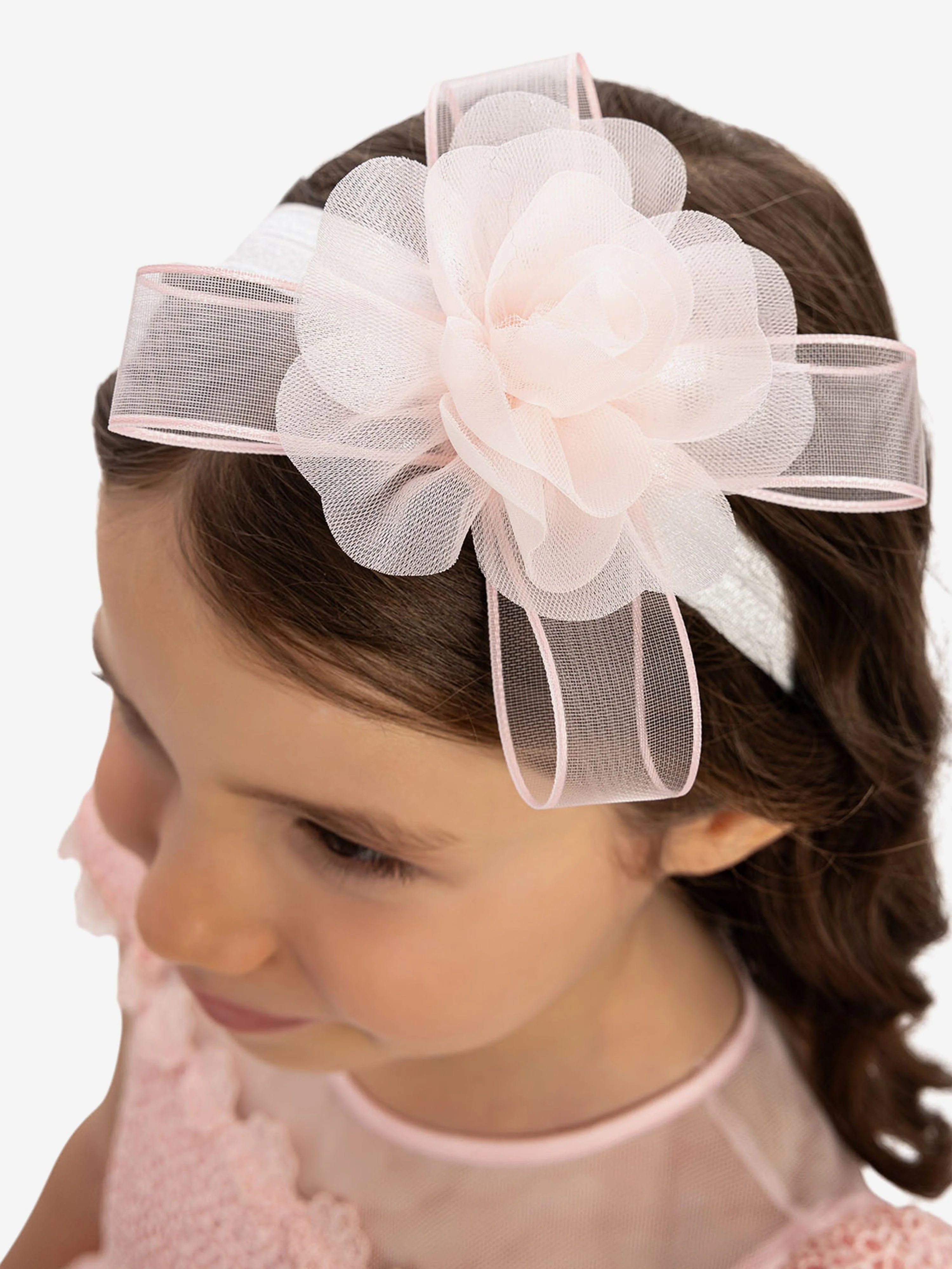 Dress & Fleur Baby Girls Dress with Tulle Skirt in Pink - Image 6