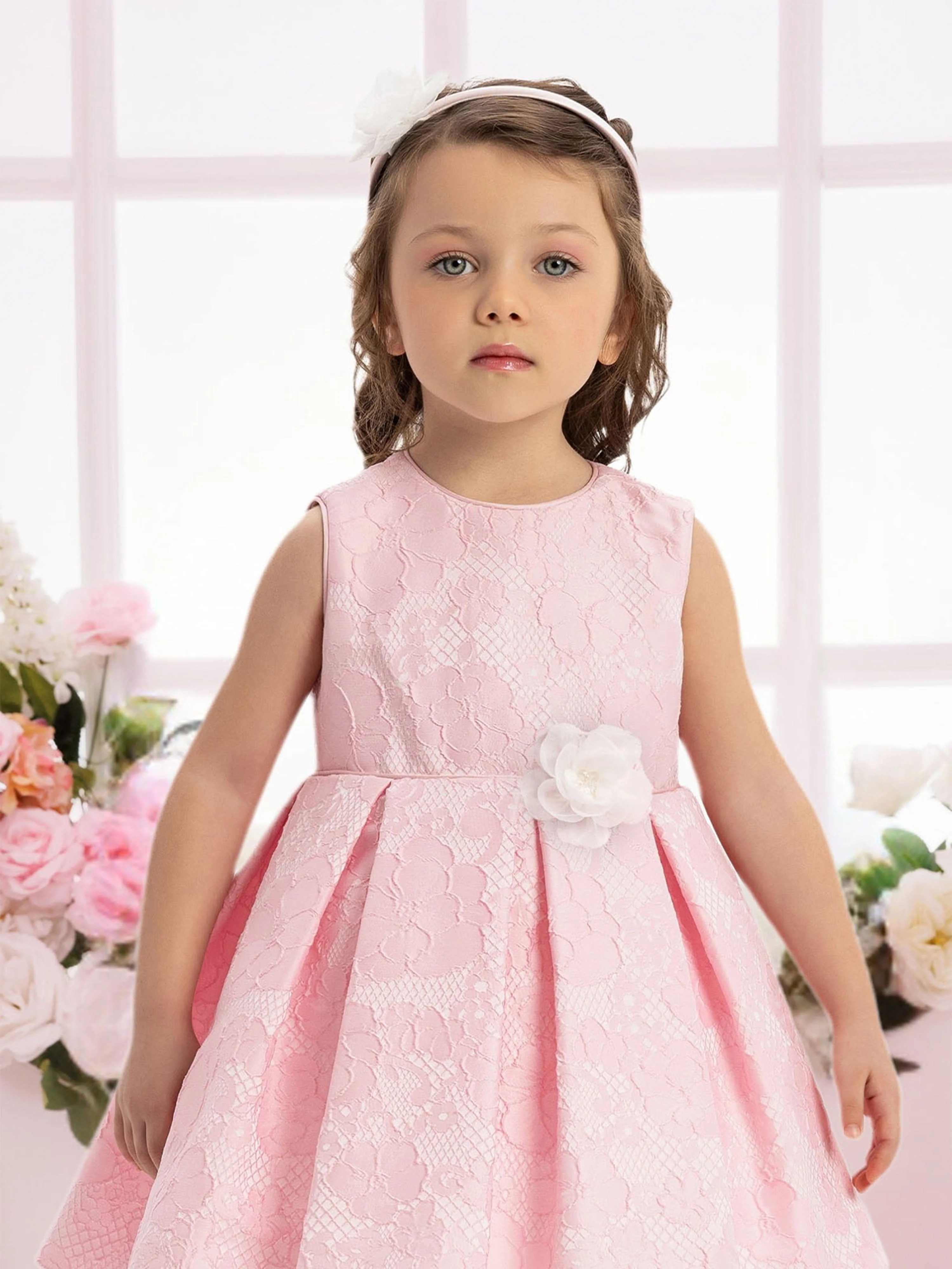 Dress & Fleur Baby Girls Flower Dress in Pink - Image 2