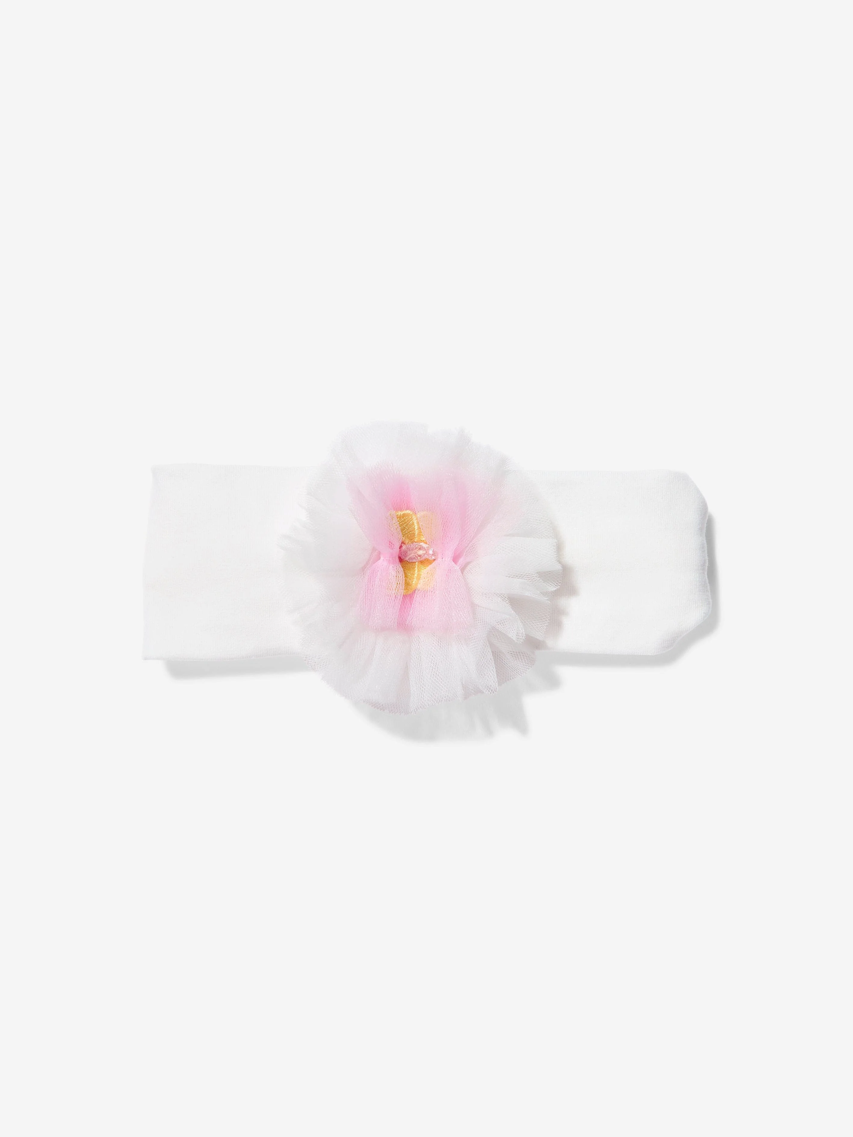 Dress & Fleur Baby Girls Occasion Dress with Headband in Ivory - Image 6