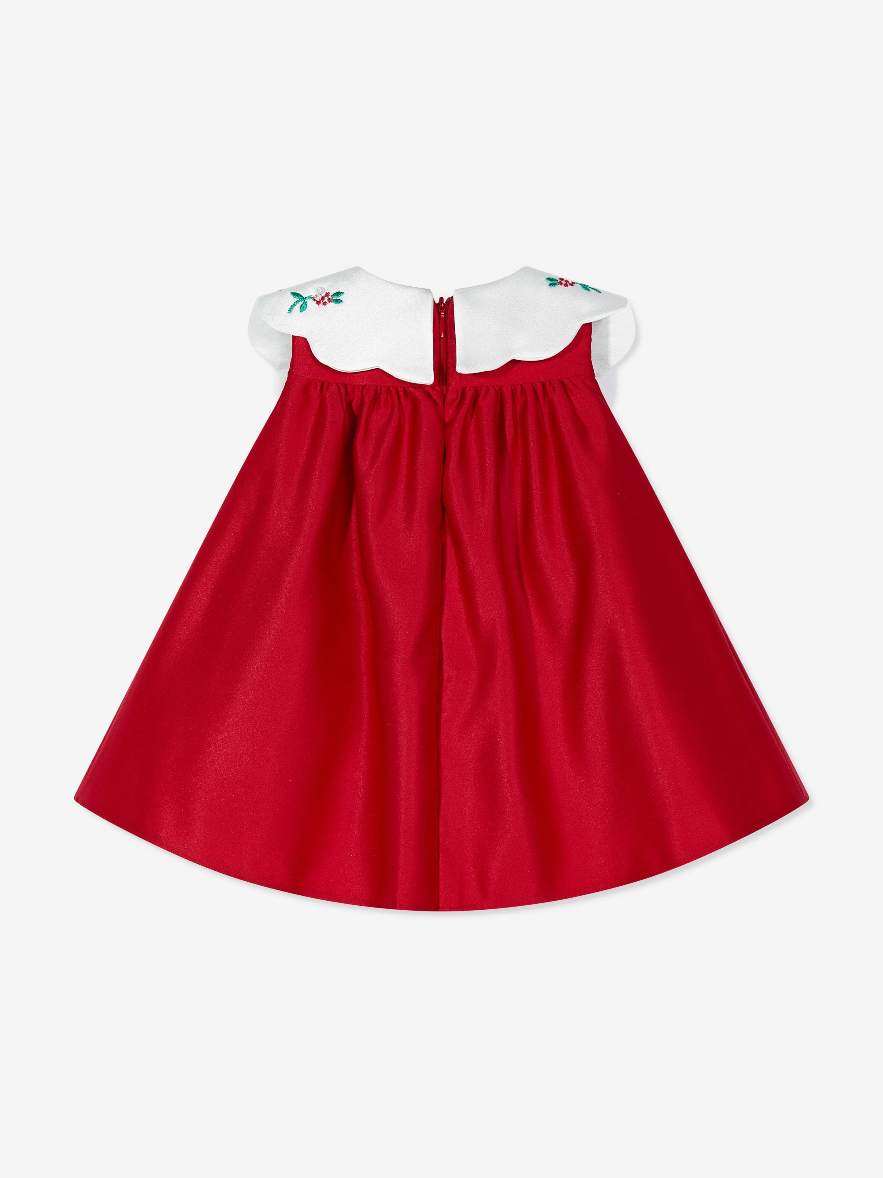 Dress & Fleur Baby Girls Occasion Dress with Headband in Red - Image 6