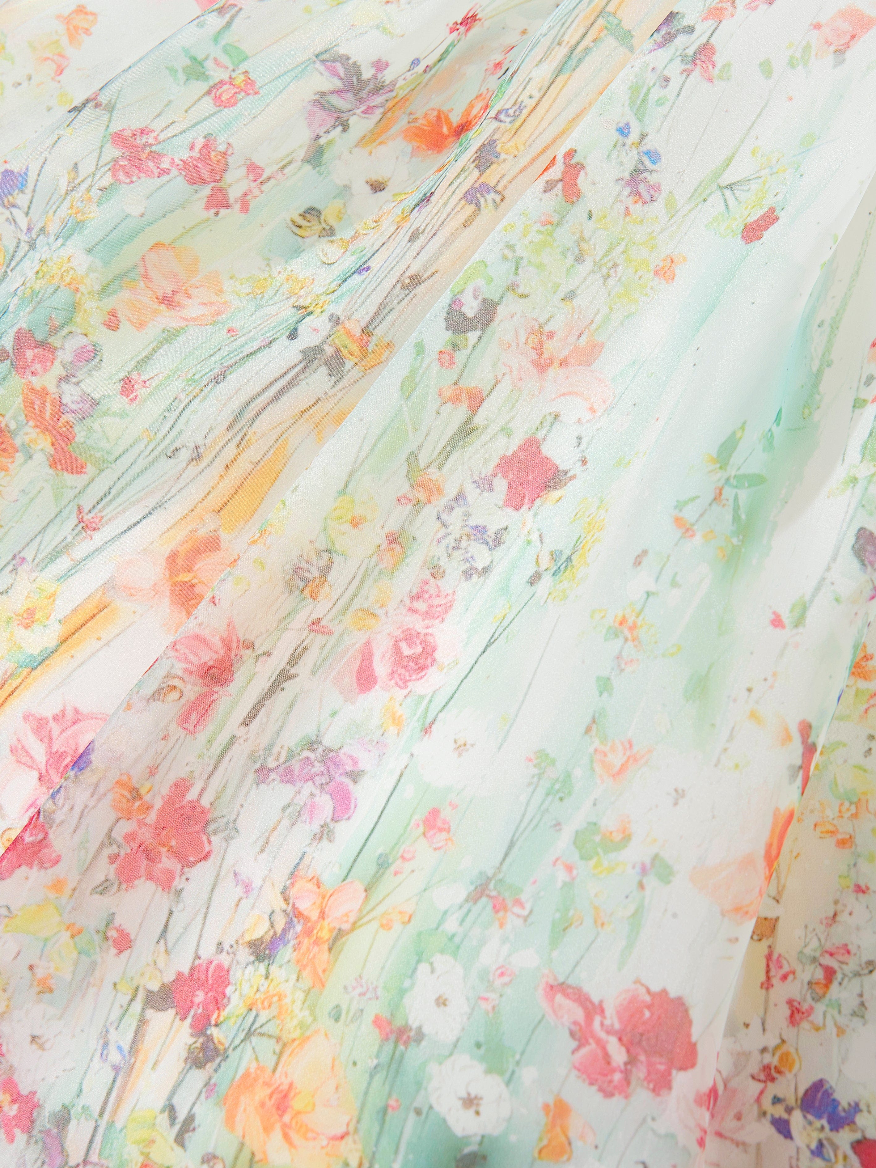 Dress & Fleur Girls Floral Occasion Dress in Ivory - Image 7