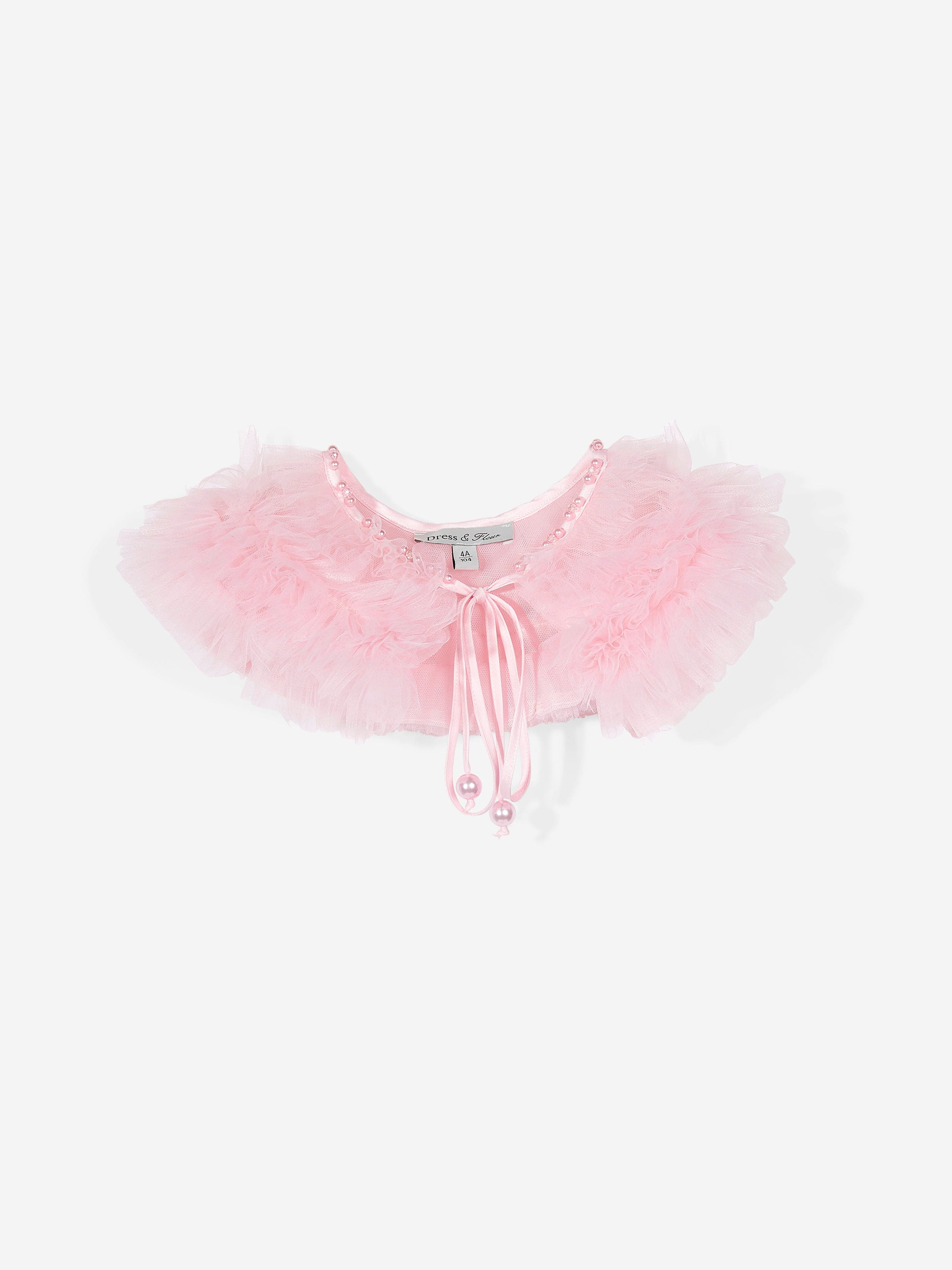 Dress & Fleur Girls Occasion Dress and Cape Set in Pink - Image 7