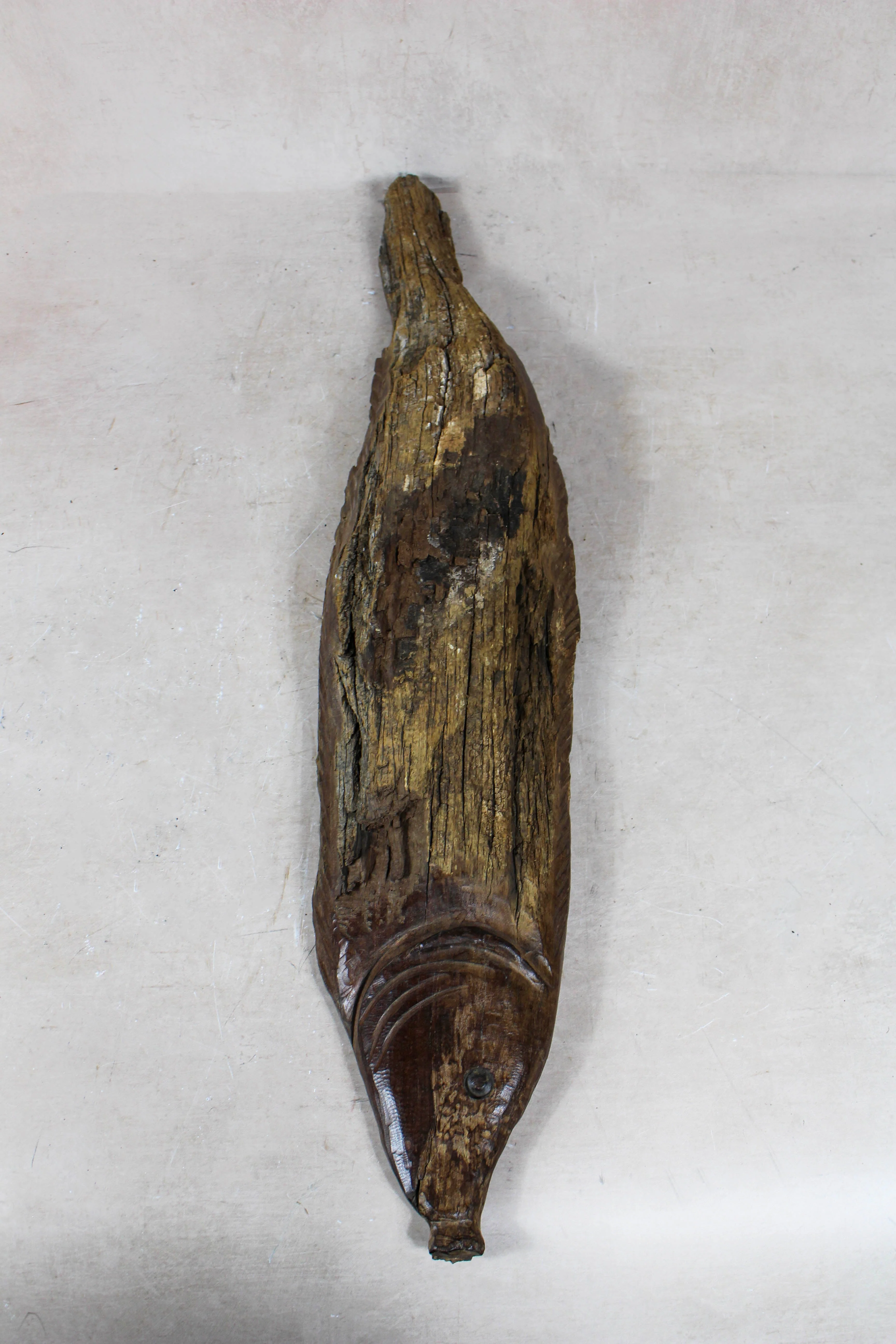 Driftwood Hand Carved Fish - 116.6 - Image 3
