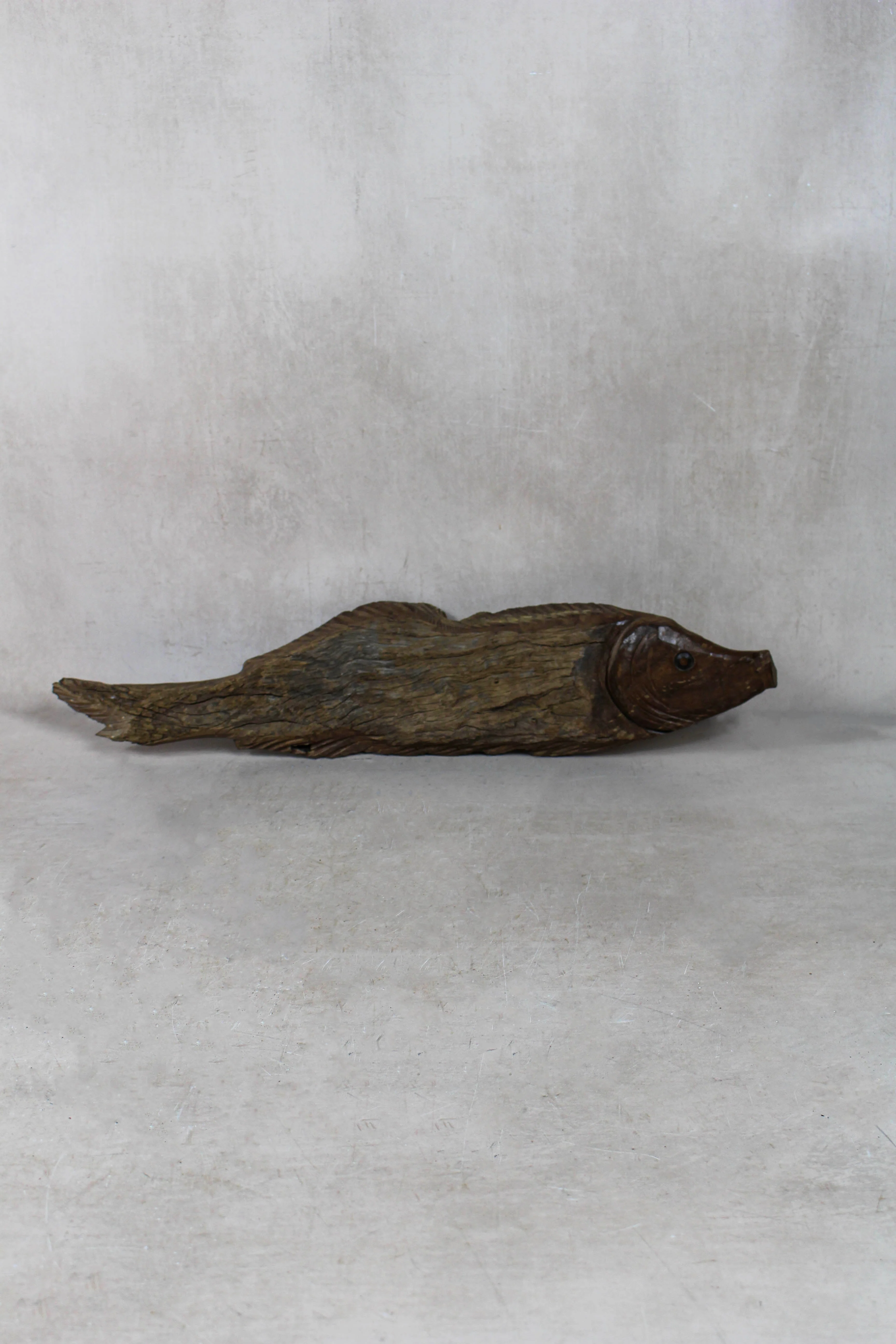 Driftwood Hand Carved Fish - 116.8