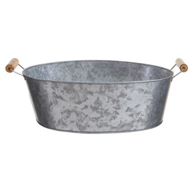 Drummond Large Boat Shape Galvanised Steel Tray - Image 6