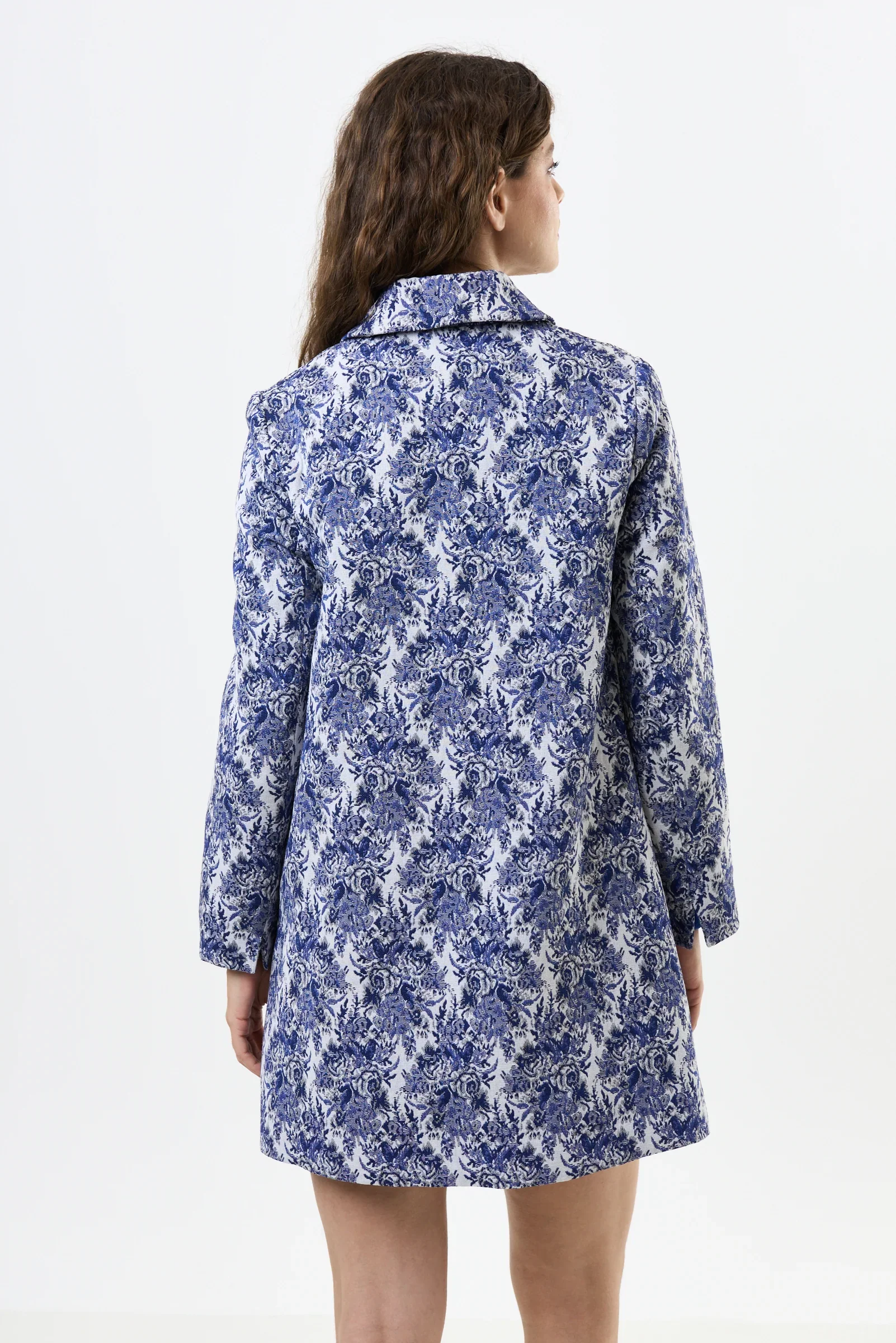 Dryden Wedgewood Jacquard Short Coat - Image 2