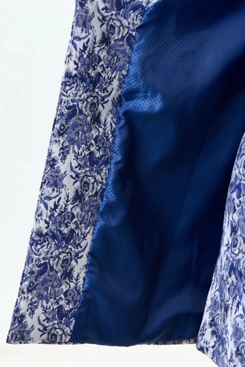 Dryden Wedgewood Jacquard Short Coat - Image 6