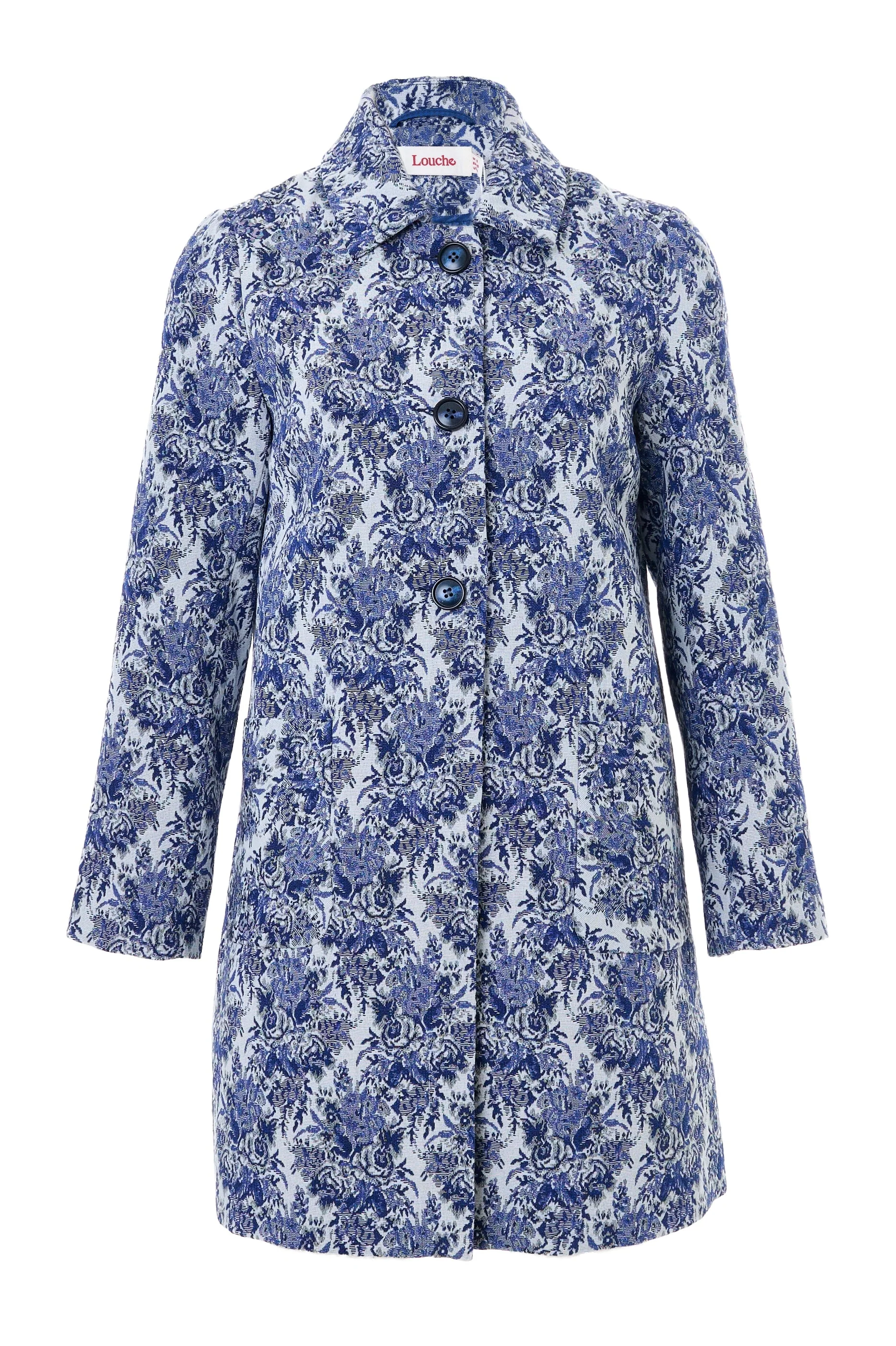 Dryden Wedgewood Jacquard Short Coat - Image 8