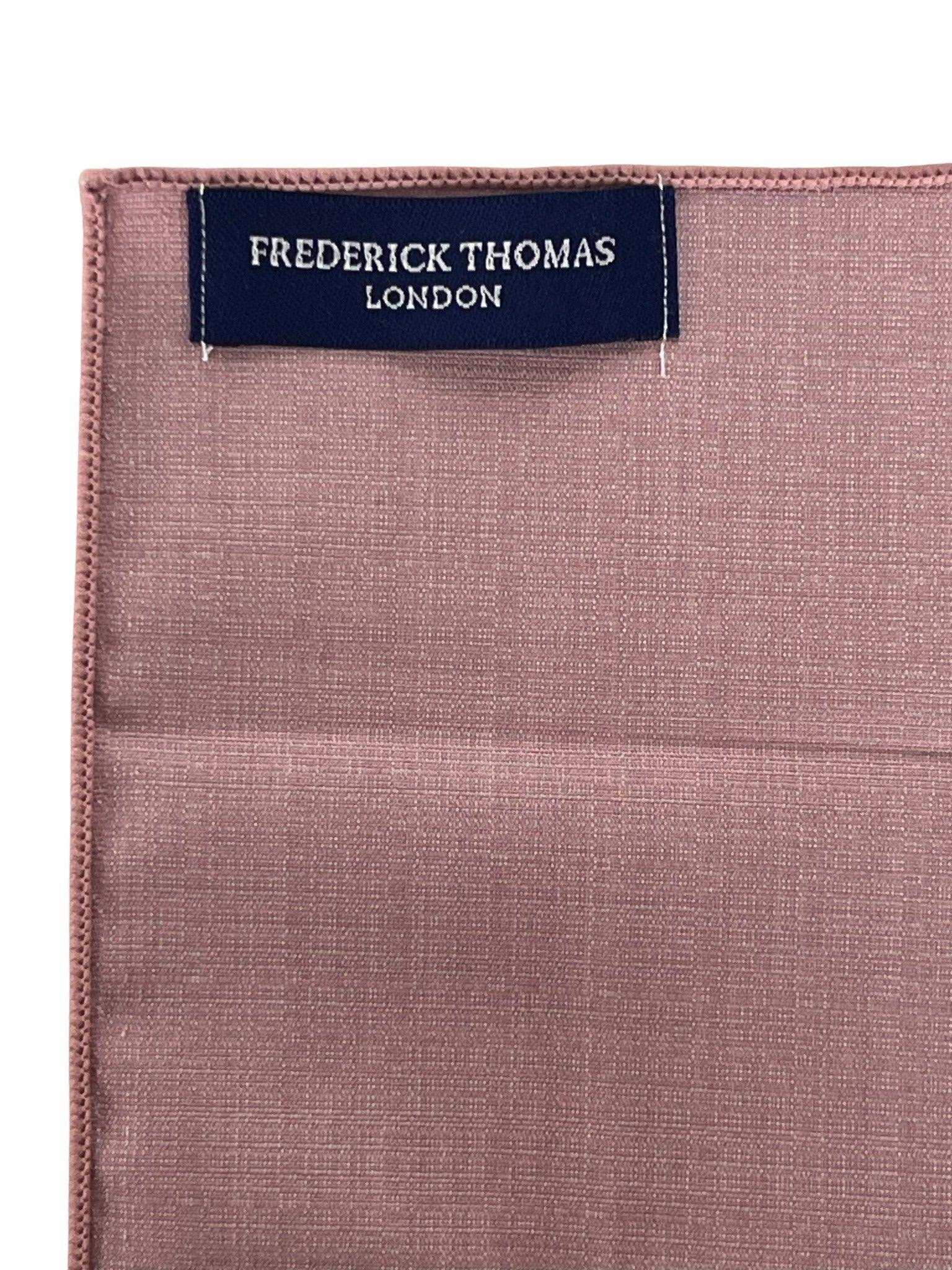 dusky dusty pink brick bamboo pocket square