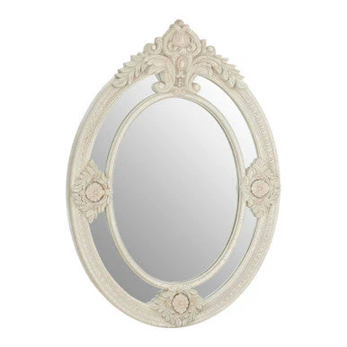 Eclipse Antique White Ornate Wall Mirror - Image 2