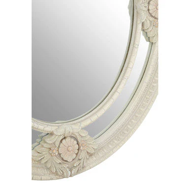 Eclipse Antique White Ornate Wall Mirror - Image 5