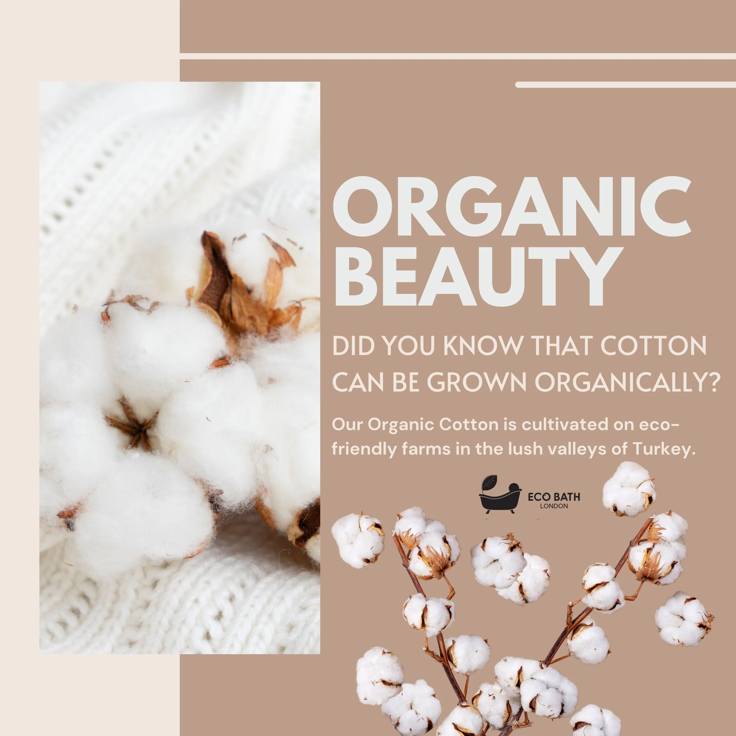 Eco Bath London Hooded Organic Cotton Bath Robe - 100% Certified Organic Cotton - Image 4