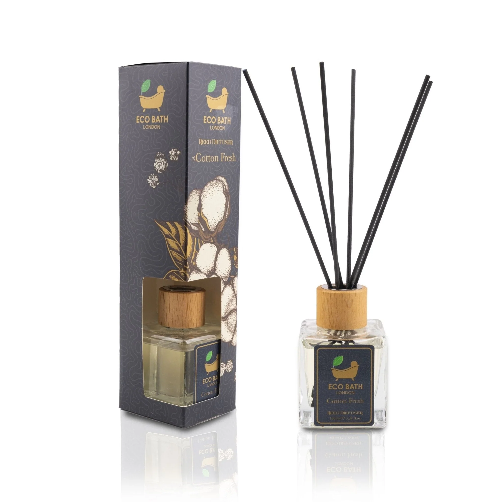 Eco Bath London Reed Diffuser Collection - Luxurious Home Fragrance, Long-Lasting Room Diffusers with Natural Essential Oils, 100ml (3.38 Fl.Oz), Multiple Scents Available - Image 3