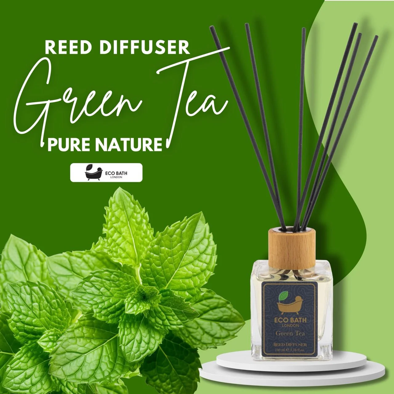 Eco Bath London Reed Diffuser Collection - Luxurious Home Fragrance, Long-Lasting Room Diffusers with Natural Essential Oils, 100ml (3.38 Fl.Oz), Multiple Scents Available - Image 9