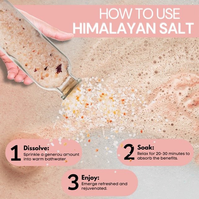 Eco Bath London Rose Himalayan Bath Salt 300g - Luxurious Rose Bath Salt Infused with Rose Petals - Image 5