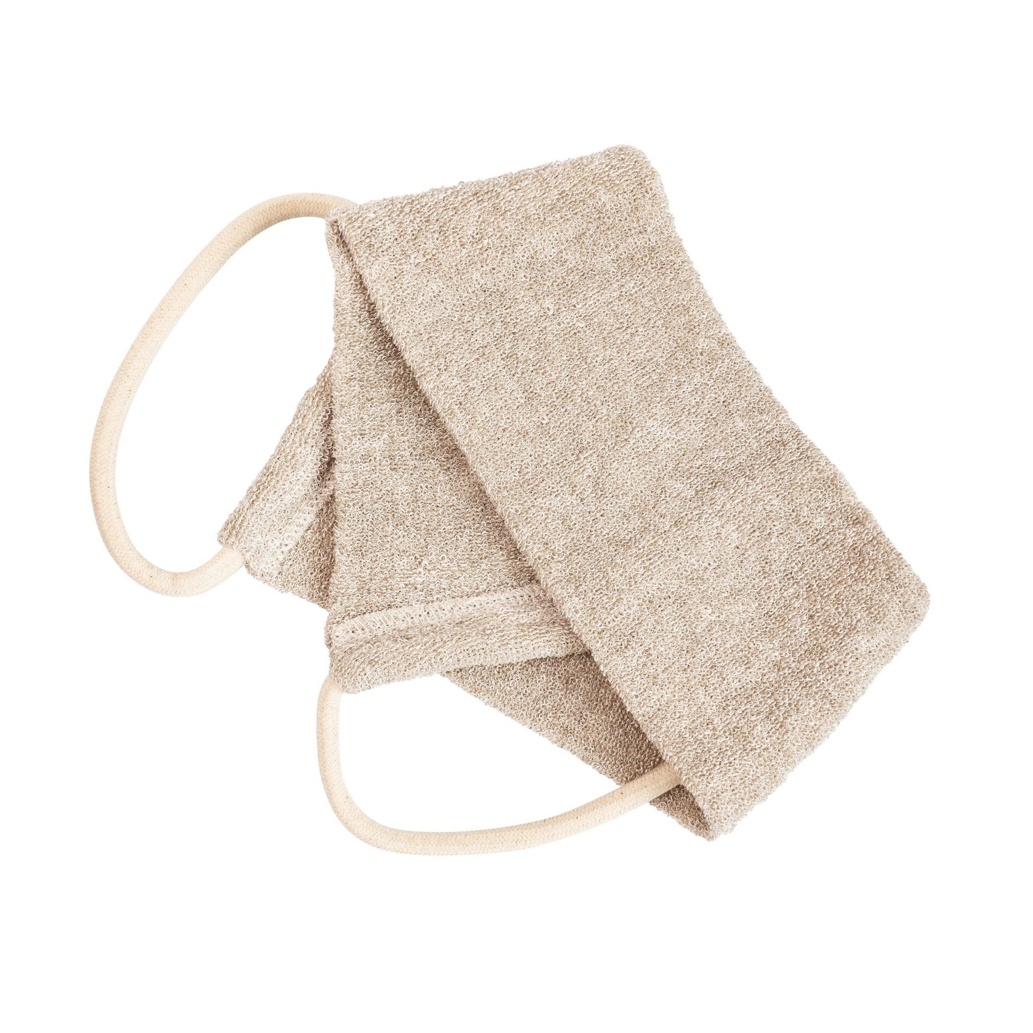 Eco Bath Natural Hemp Linen & Cotton Massage Strap and Glove - Image 2