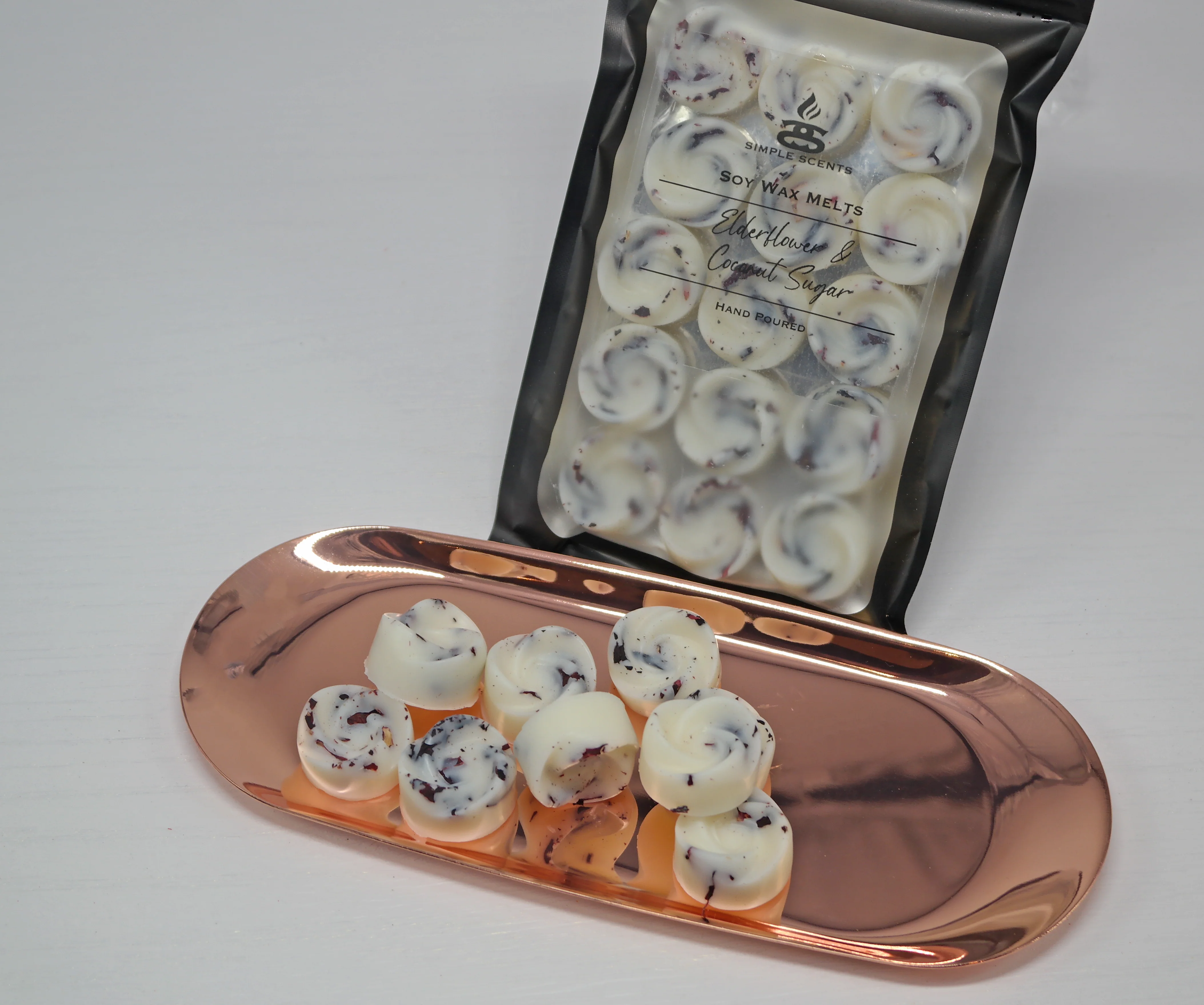 Elderflower & Coconut Sugar - Simple Scents Ambience Rose Style Wax Melts - Image 3